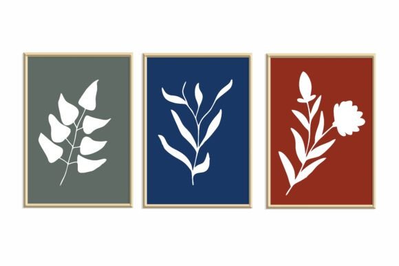 Download Colorful Botanical Wall Art Vector Set. - Wall art vector Collection