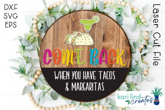 Download Tacos &amp; Margaritas Door Sign Laser SVG - Sign laser svg Collection