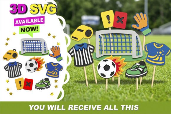 Download Soccer Sports Elements and Photo Props - Premium Resources