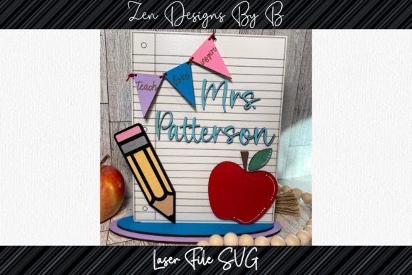 Download Teacher Name Sign Laser SVG - Sign laser svg Collection