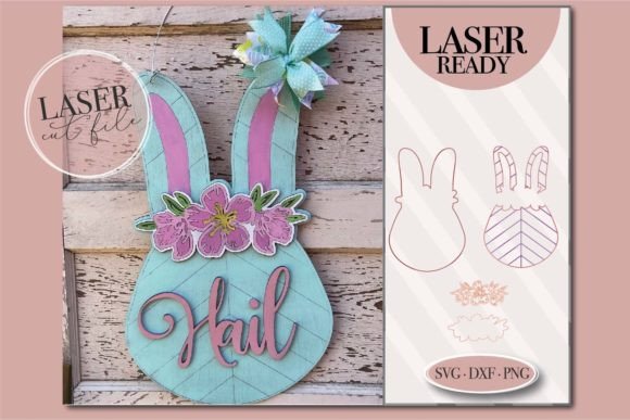 Download Easter Bunny Sign Laser SVG - Sign laser svg Collection