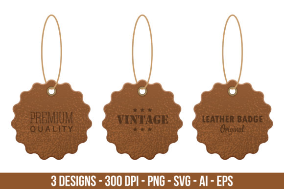Download Leather Labels Clipart Set - Leather labels Collection