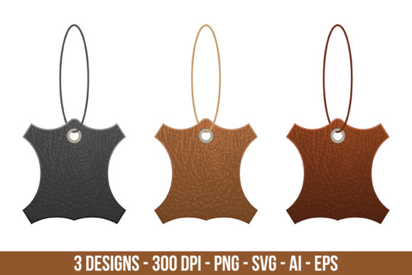Download Leather Labels Clipart Set - Leather labels Collection