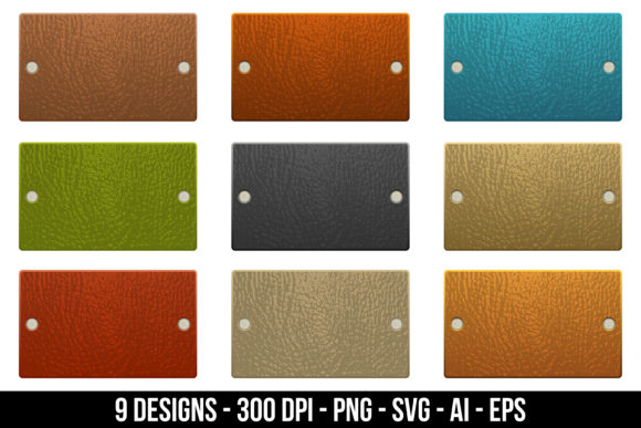 Download Set of Leather Labels - Leather labels Collection