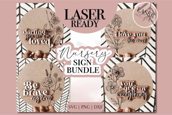 Download Nursery Sign Laser SVG Bundle - Sign laser svg Collection