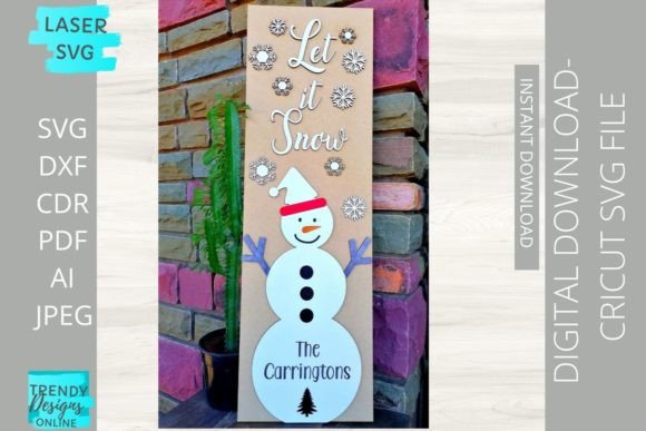 Download Snowman Christmas Porch Sign Laser Svg - Sign laser svg Collection