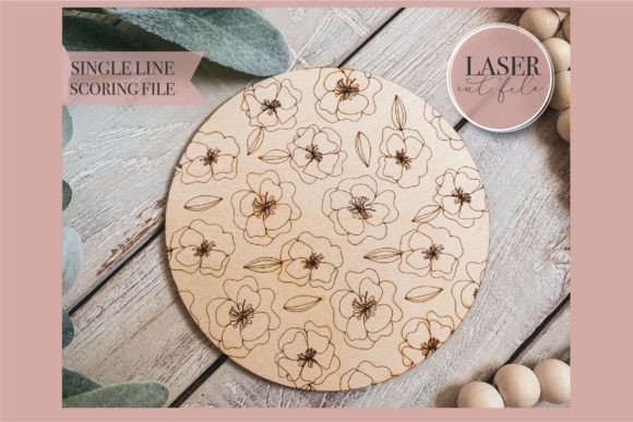 Download Round Floral Sign Laser SVG - Sign laser svg Collection