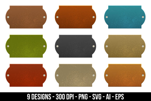 Download Set of Leather Labels - Leather labels Collection